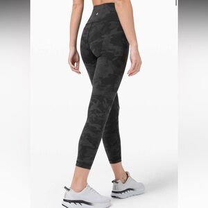 Lululemon Wunder Under High-Rise Tight 25" *Full-On Luon in Grey Camo Size 6